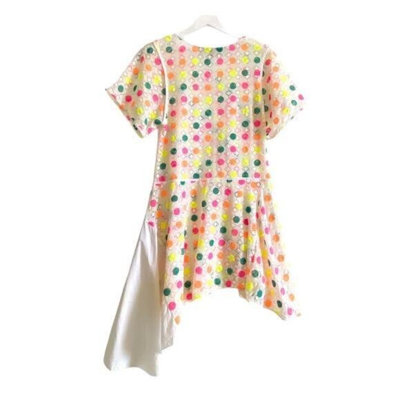 Ter et Bantine Multicolor Dot Knit Dress Cream 38 Made in Italy - Picture 4 of 16